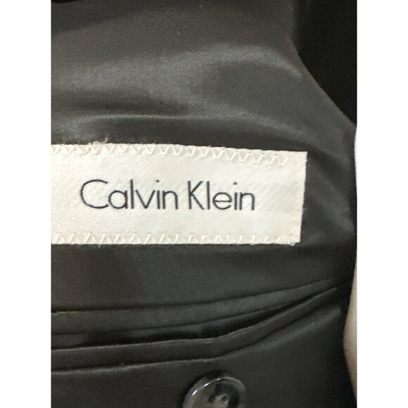 Calvin Klein Blazer Mens 44R  Charcoal Gray Wool-Blend Suit Coat Sports - Picture 5 of 9